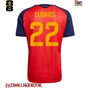 Spanien Pau Cubarsi #22 Hemmatröja VM 2026 Kortärmad